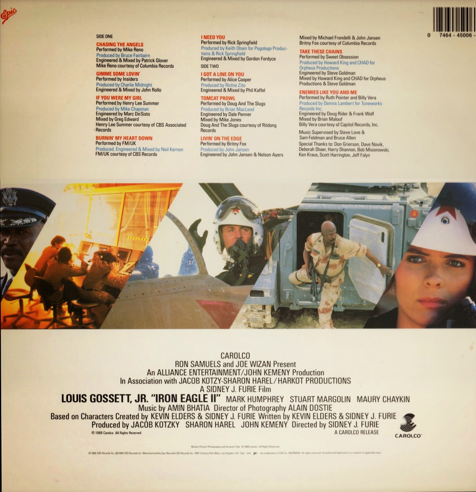 AOR Night Drive 'Iron Eagle 2' Soundtrack Movie 1988